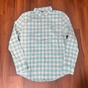 Vineyard Vines Men's Plaid Button-Down Whale Shirt